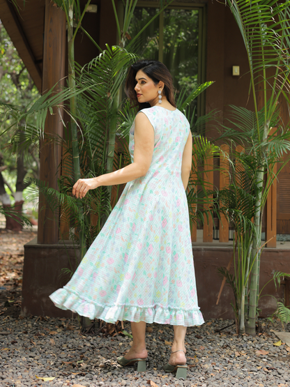 Krisha floral cotton dress