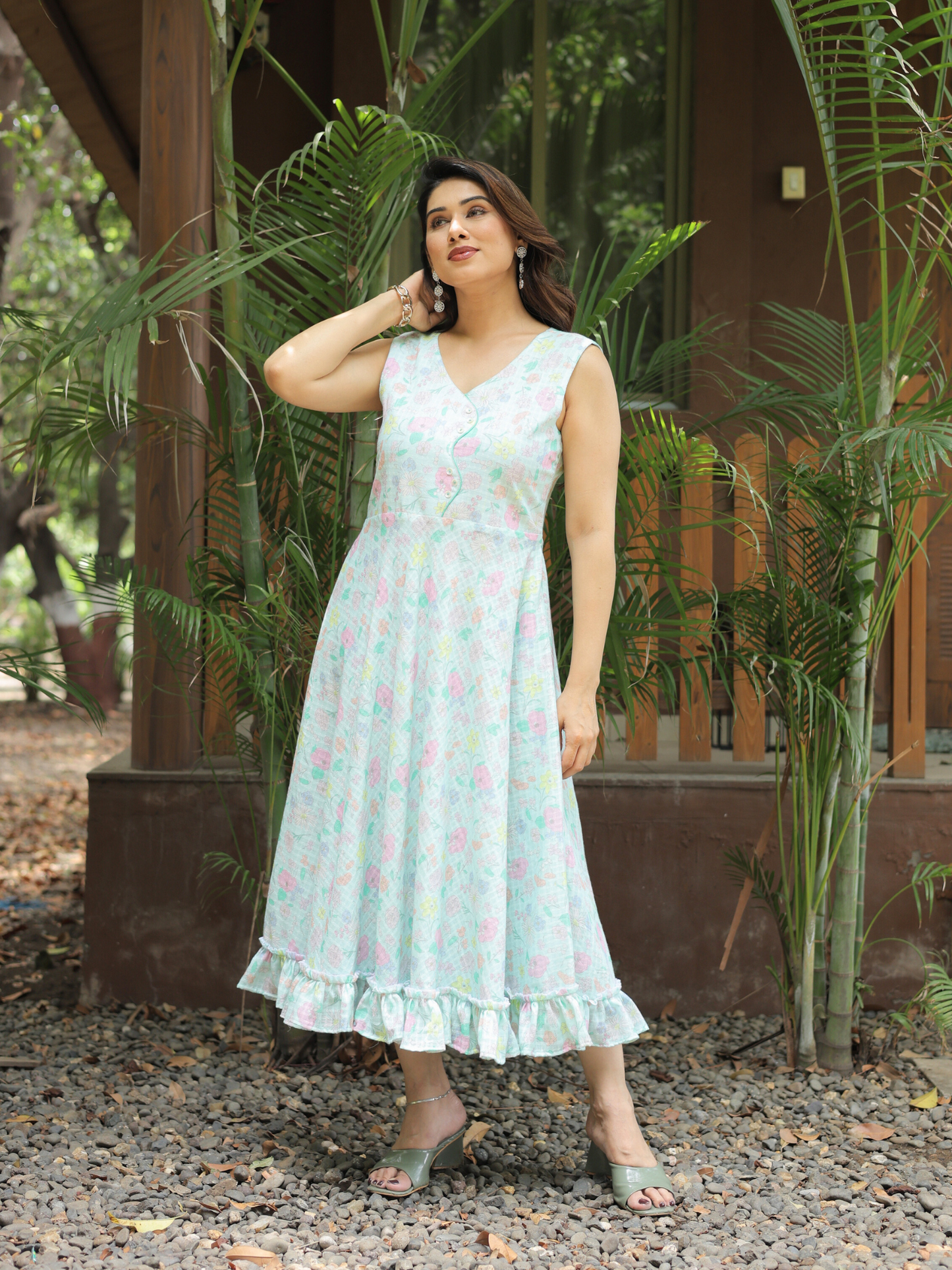 Krisha floral cotton dress