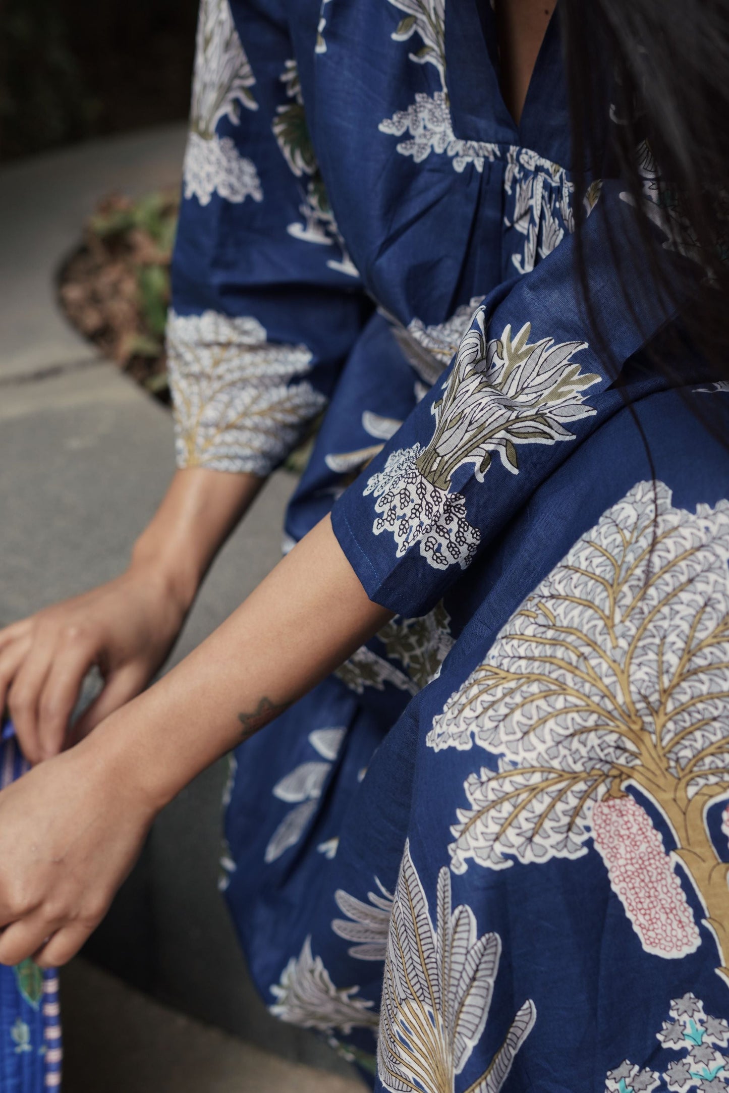 Blue Palm Sunday Dress