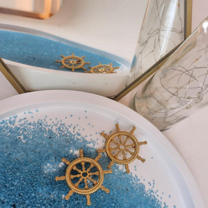 Shipwheel Earrings
