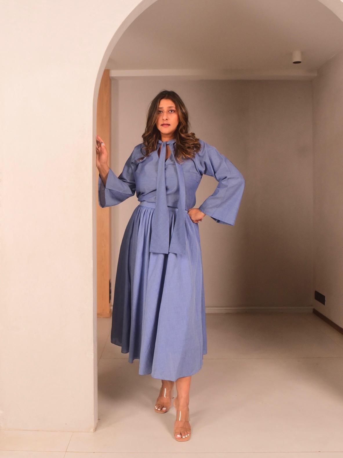 Leni Top Skirt Set