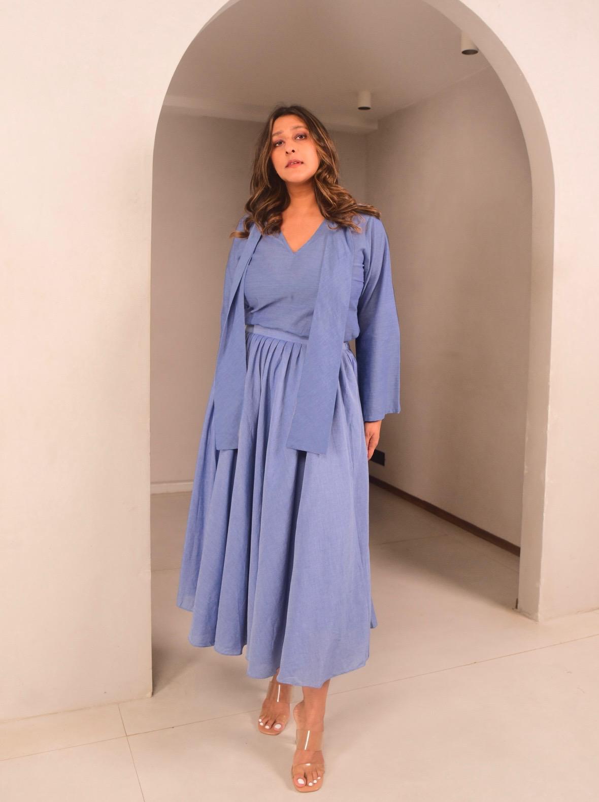 Leni Top Skirt Set