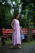 Bubblegum Stripes Long Dress