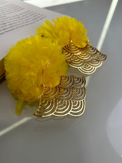 Mandala Steincil Hoops