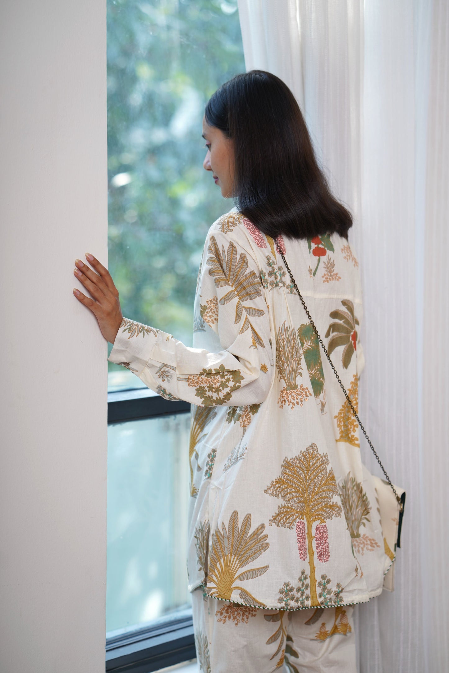 Exotic Cream Palm Coord Set