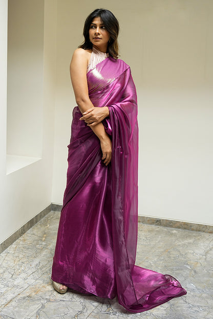 Pansy Purple Saree