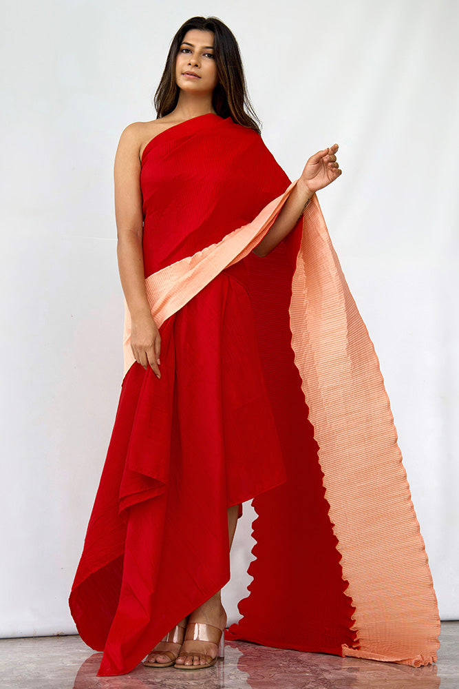 Toasted Peach Saree