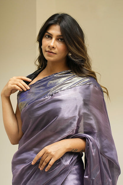 Purple Space Saree