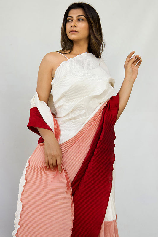 Ombré Rosettes Saree