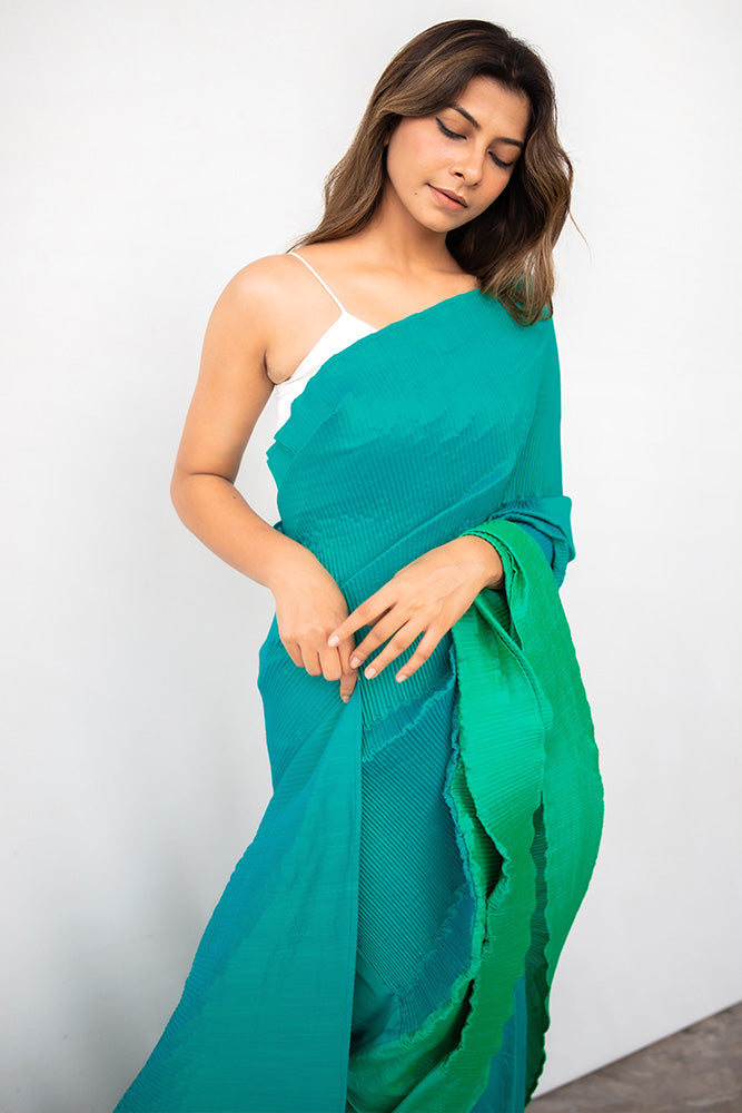 Marine Mist Saree