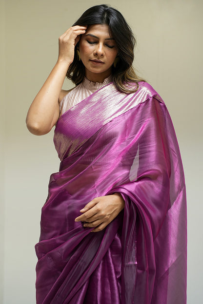 Pansy Purple Saree