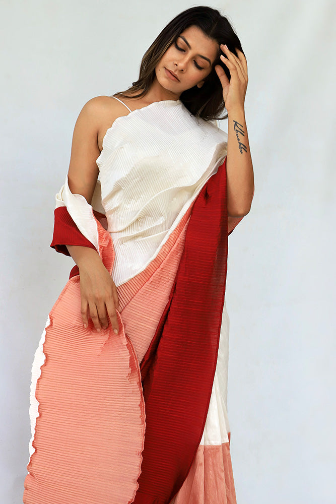 Ombré Rosettes Saree