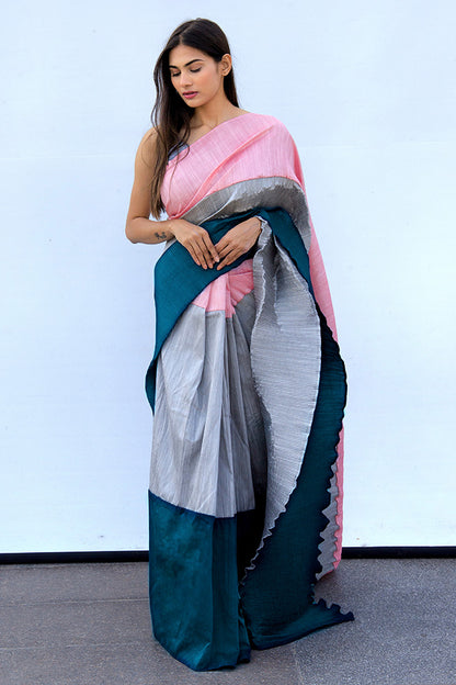 Silver Silhoutte Saree