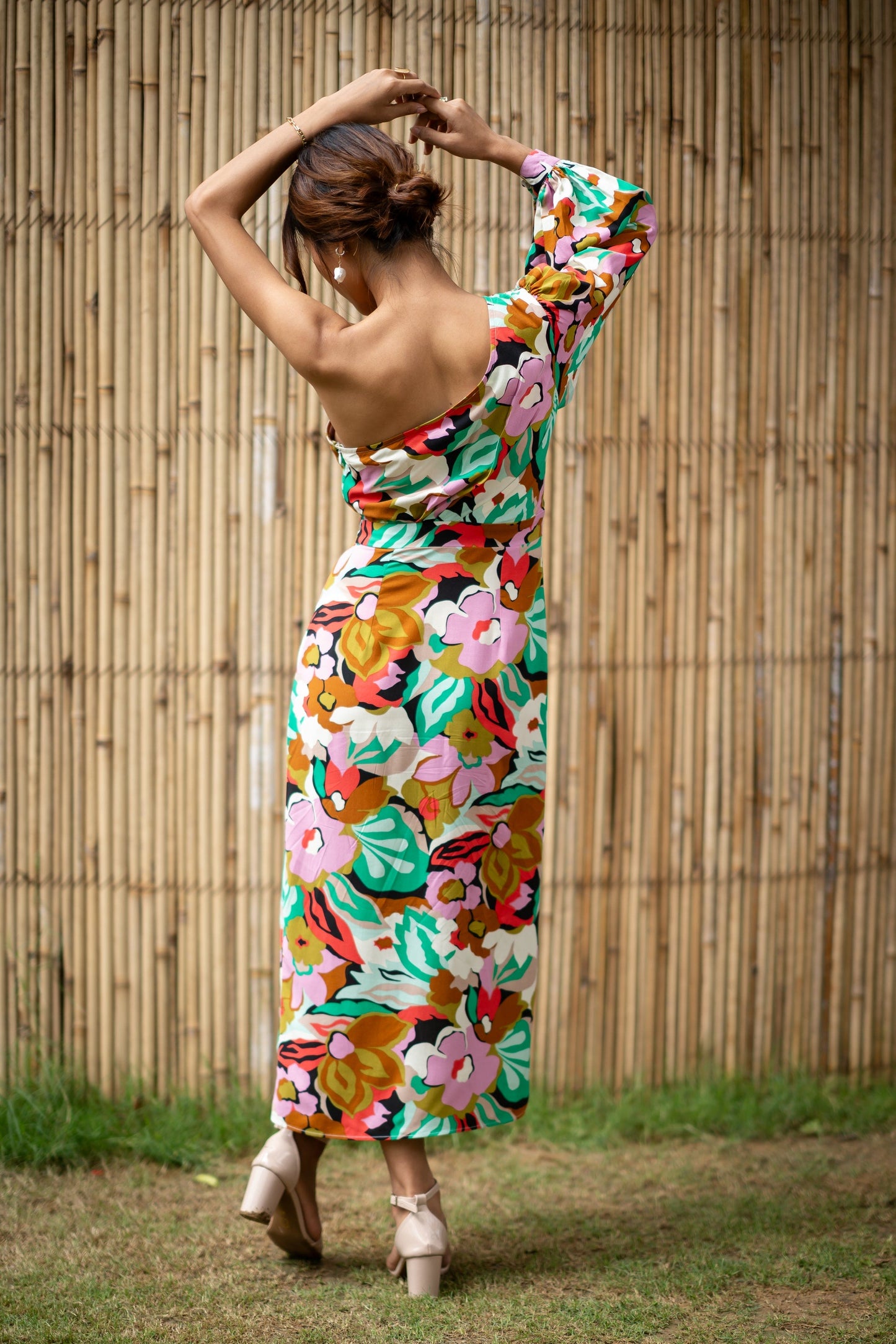 NOUR WILDFLOWER Dress Back Pose