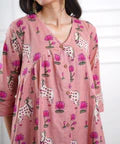 Pichwai Rose Flared Kurta Set