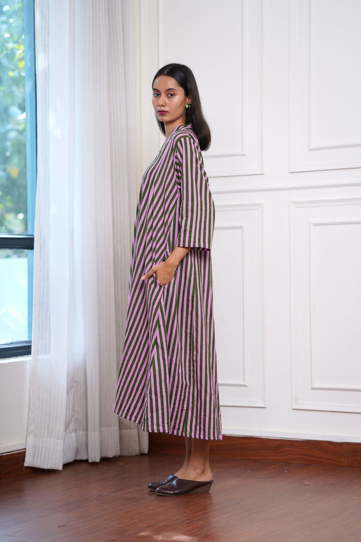 Blush and Bloom Stripe Sunday Dress