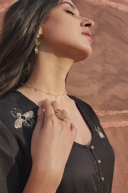 Kairavi Bug Embroidered Dress