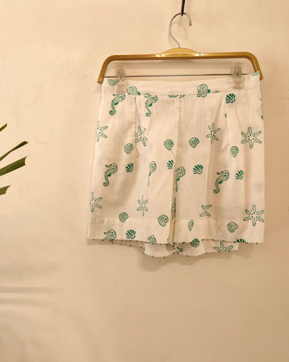 Sea Treasures Shorts - Aqua