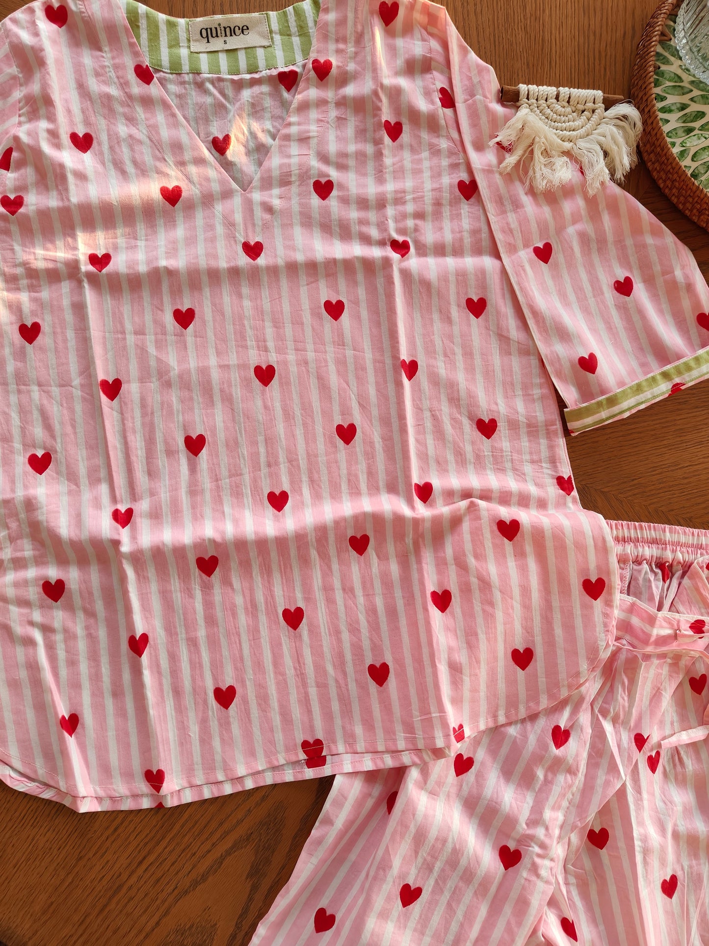 Heartbeat Pink Pj Set