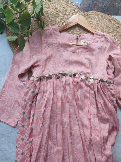 Stardust Mocha Pleated Dress