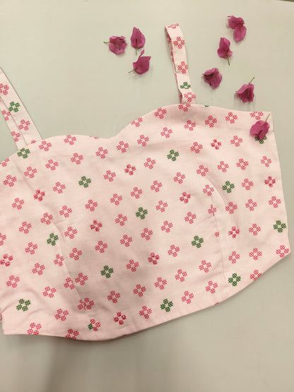 Aurora Blush Pink Crop Top