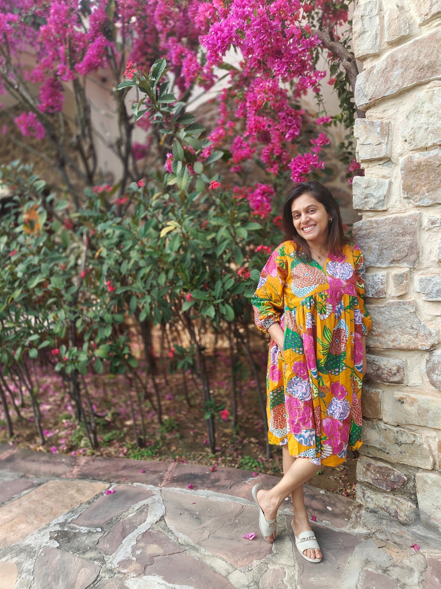 Tuscan Sun Fit n Flare Dress
