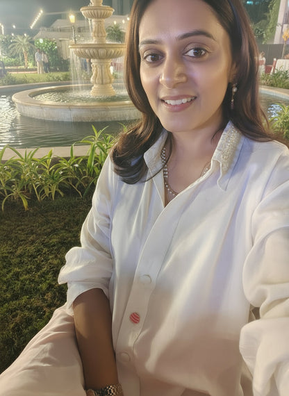 Ivory Pearl Long Shirt