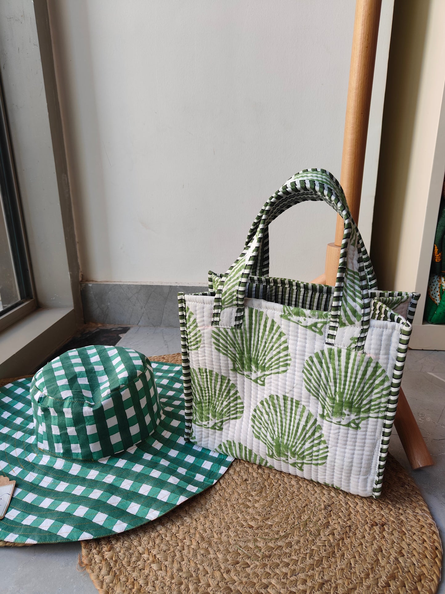 Sea Shell Mini Handblock Tote