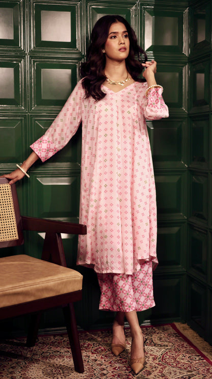 Aurora Blush Pink Kurta Set