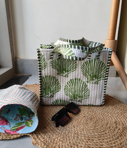 Sea Shell Mini Handblock Tote