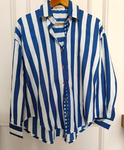 Nautical Stripe Oversized Shirt