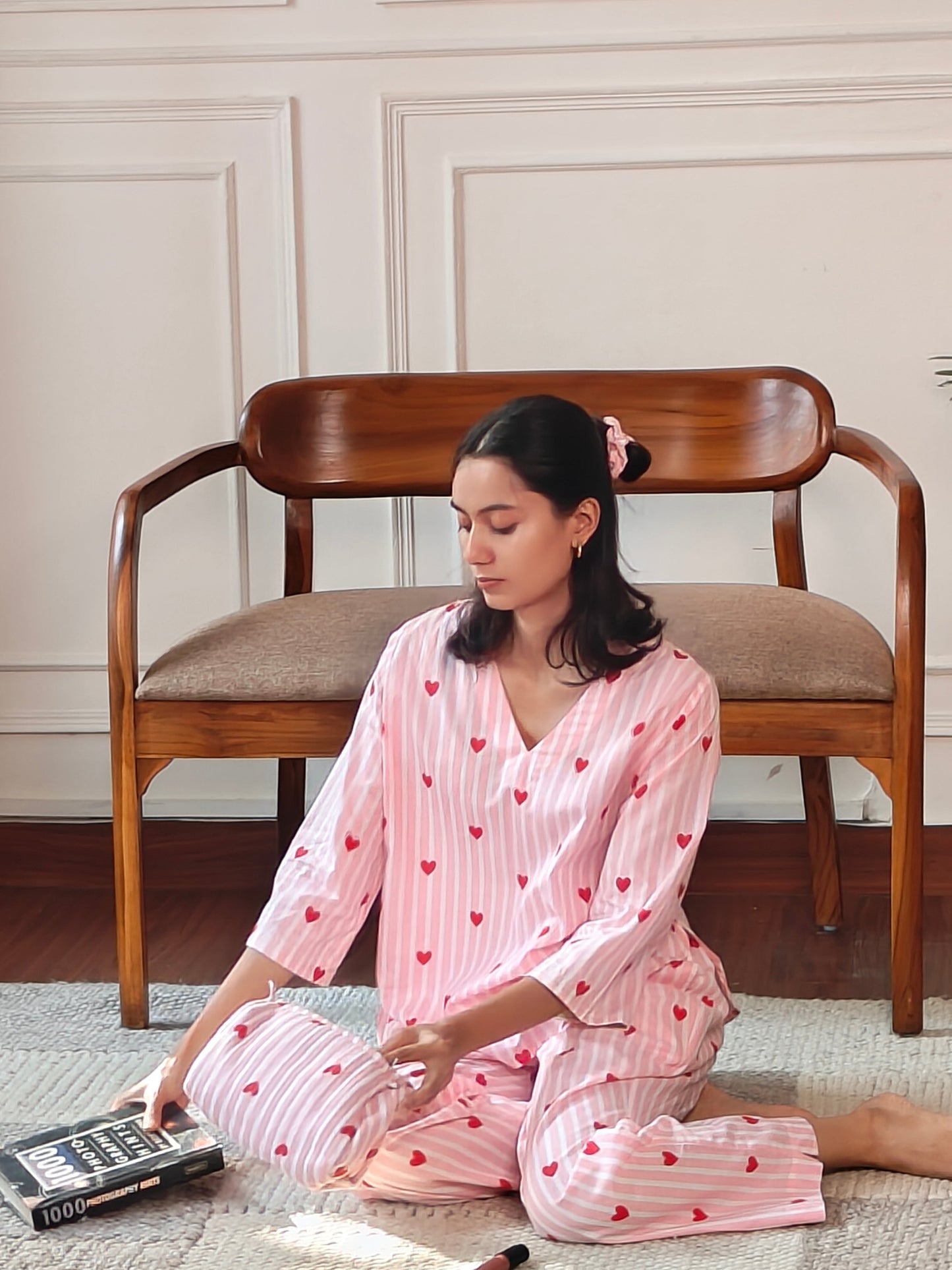 Heartbeat Pink Pj Set