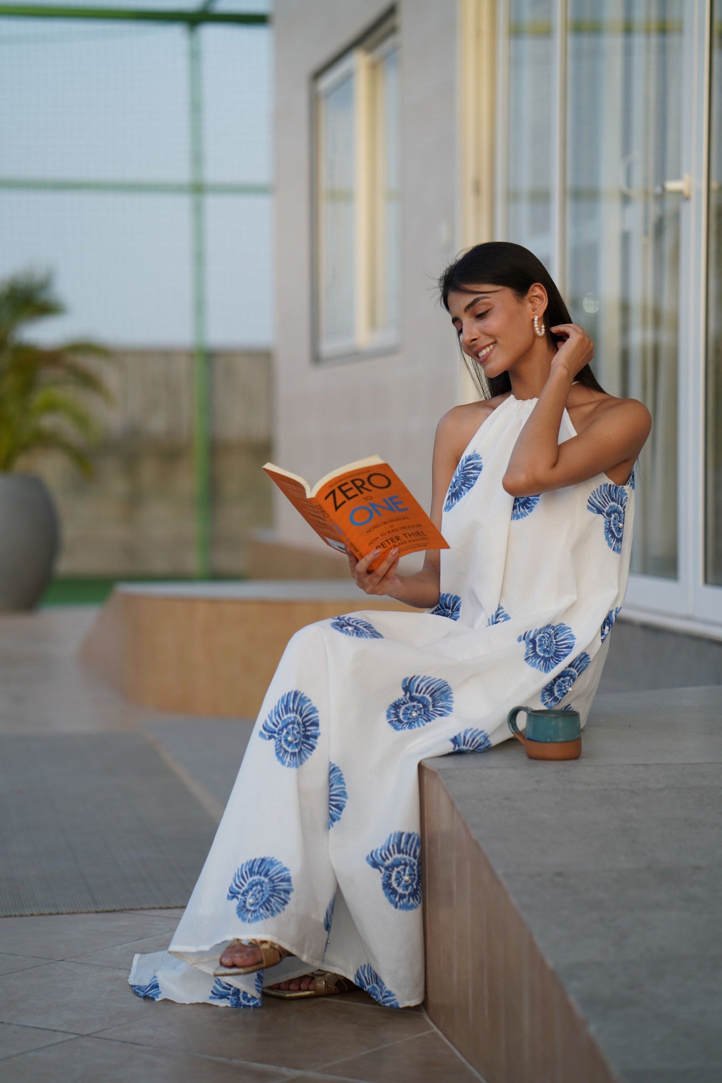 Sea Swirl One Size Maxi Dress