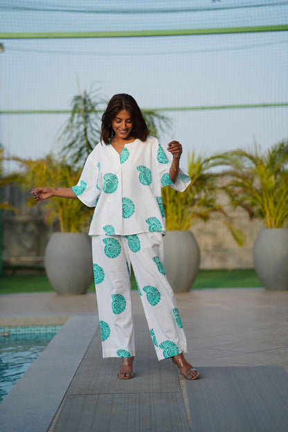 Sea Swirl One Size Top - Aqua