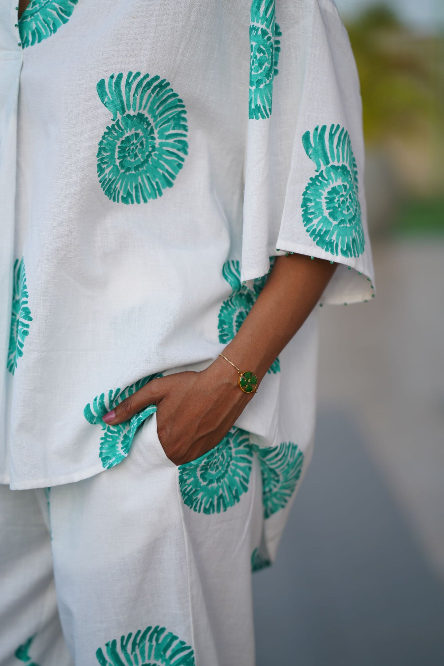 Sea Swirl One Size Top - Aqua