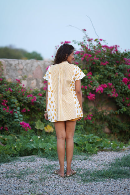 Shell and Stripes Boho Top