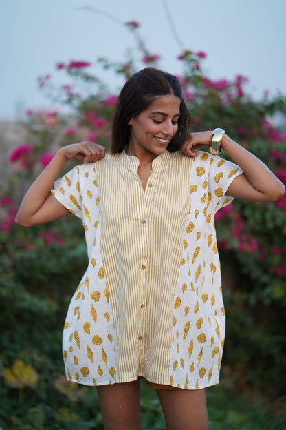 Shell and Stripes Boho Top