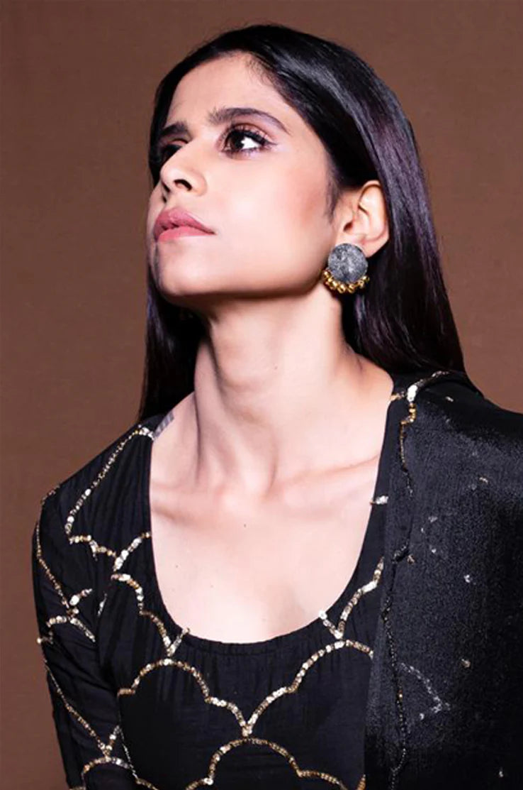 Vrinda Sequin Kurta Sharara With Dupatta - Set Of 3